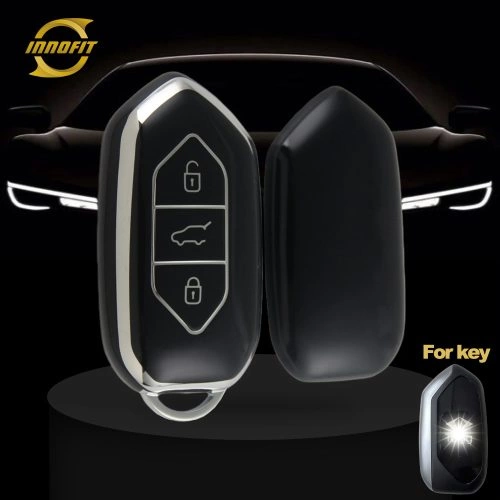 TGA1T1-Black-Silver Plating- Car Key Cover For Togg
