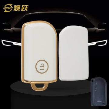 PAA1T1-White-Gold Plating- Car Key Cover For Pandect