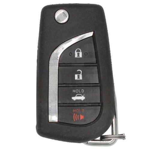 TOA5T1-White-Gold Plating- Car Key Cover For Toyota