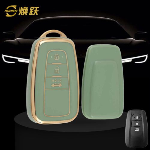 TOB1T1-Green-Gold Plating- Car Key Cover For Toyota