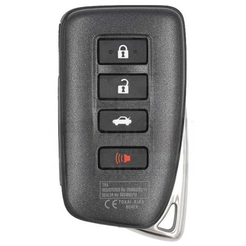 LEA3T1-White-Silver Plating- Car Key Cover For Lexus