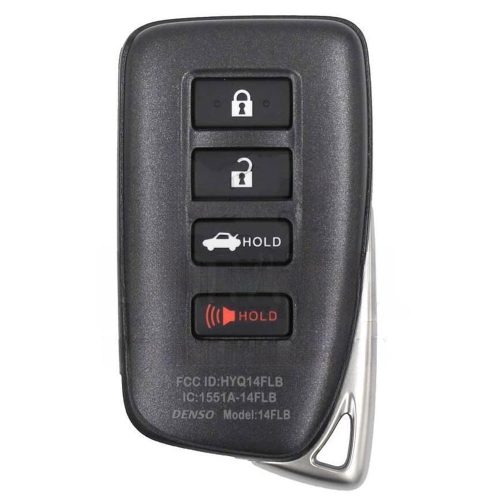 LEA7T1-Black-Gold Plating- Car Key Cover For Lexus