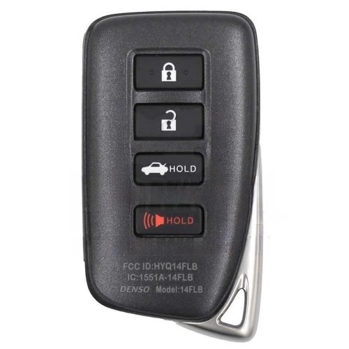 LEA7T1-Black-Silver Plating- Car Key Cover For Lexus