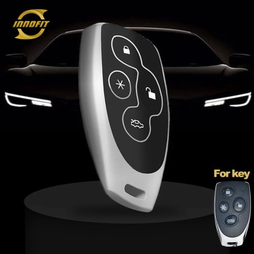 UNZ2T1-Black-Silver Plating- Universal Refit Car Key Cover