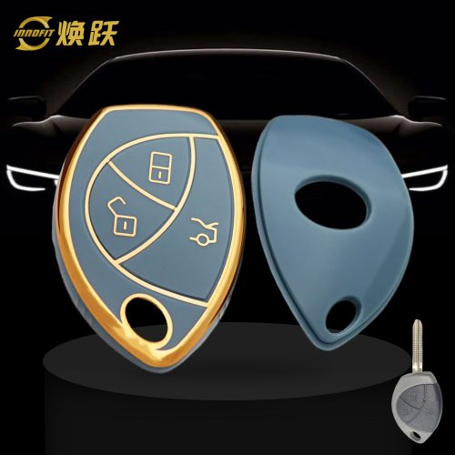 TOV1T1-Granny Grey-Gold Plating- Car Key Cover For Toyota