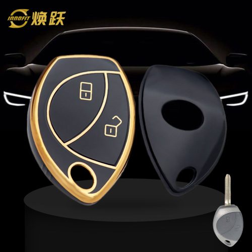 TOV2T1-Black-Gold Plating- Car Key Cover For Toyota