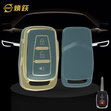 PRC1T1-Granny Grey-Gold Plating- Car Key Cover For Proton