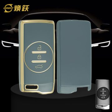 CRD1T1-Granny Grey-Gold Plating- Car Key Cover For Chery