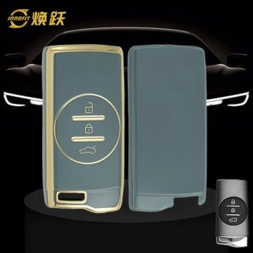 CRD1T1-Granny Grey-Gold Plating- Car Key Cover For Chery