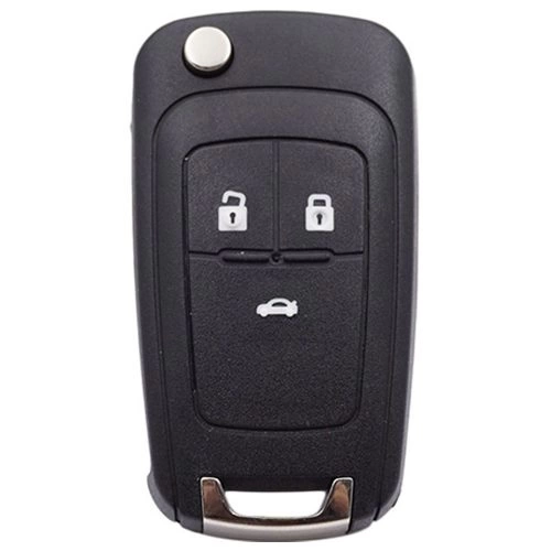 CED1T1-Black Glue Style-Red Plating- Car Key Cover For Chevrolet