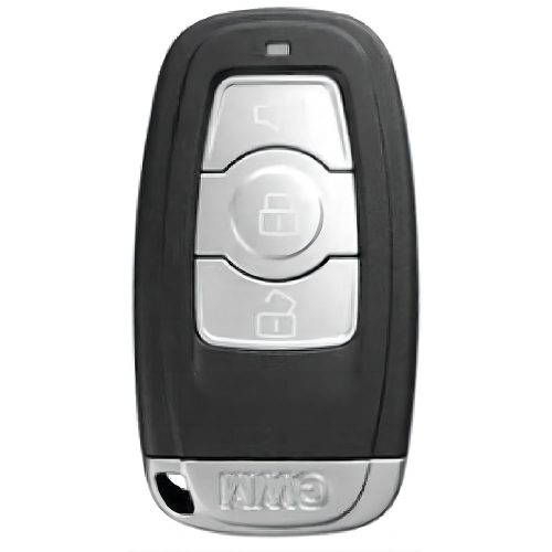 GRB1T1-Black Glue Style-Silver Plating- Car Key Cover For Great Wall Motor