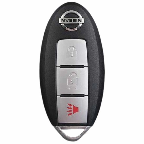 NIB2T1-Black Glue Style-Red Plating- Car Key Cover For Nissan