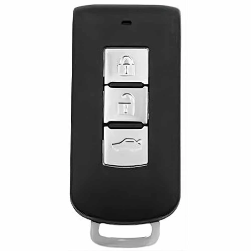 MIA1T1-Black Glue Style-Silver Plating- Car Key Cover For Mitsubishi