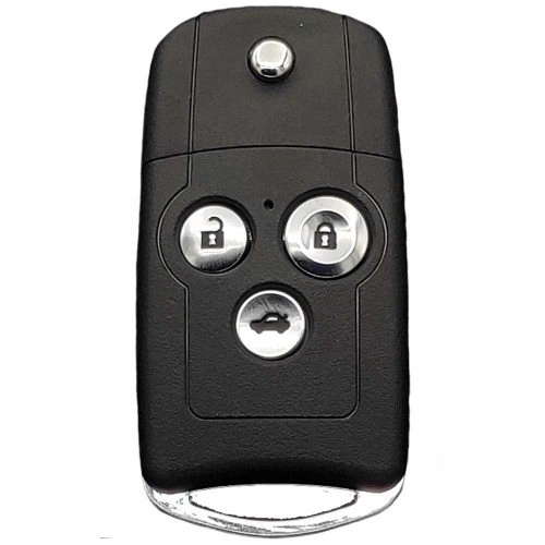 HOE1T1-Black Glue Style-Silver Plating- Car Key Cover For Honda