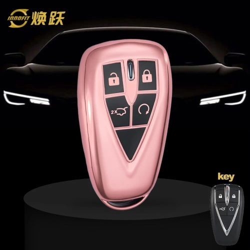 CHC2T1-Black Glue Style-Rose Gold Plating- Car Key Cover For CHANGAN