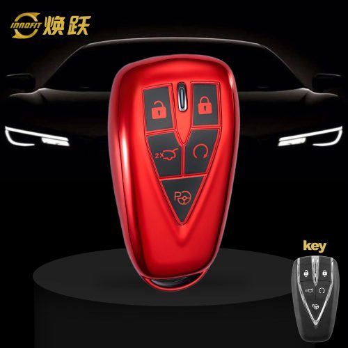 CHC3T1-Black Glue Style-Red Plating- Car Key Cover For CHANGAN