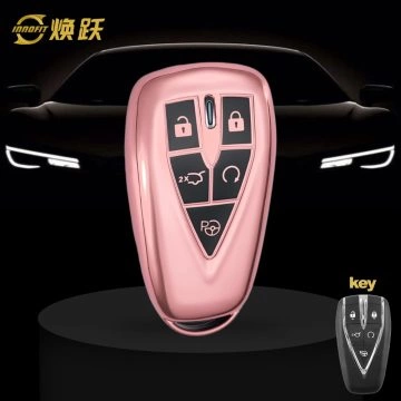 CHC3T1-Black Glue Style-Rose Gold Plating- Car Key Cover For CHANGAN