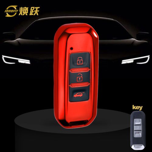 BAB1T1-Black Glue Style-Red Plating- Car Key Cover For BAOJUN