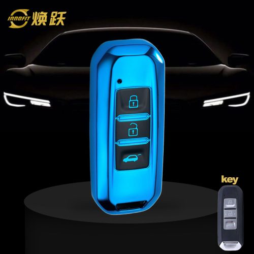 BAB1T1-Black Glue Style-Blue Plating- Car Key Cover For BAOJUN