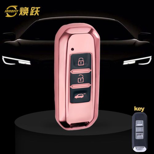 BAB1T1-Black Glue Style-Rose Gold Plating- Car Key Cover For BAOJUN