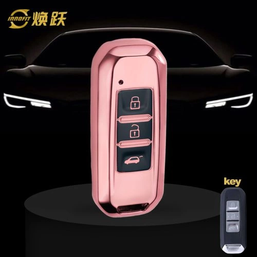 BAB1T1-Black Glue Style-Rose Gold Plating- Car Key Cover For BAOJUN