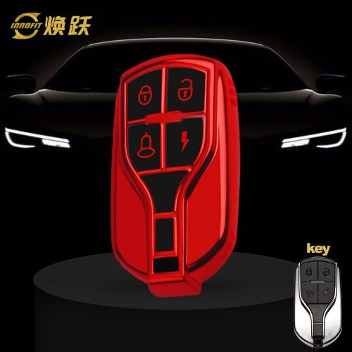 TLA1T1-Black Glue Style-Red Plating- Car Key Cover For TAILG