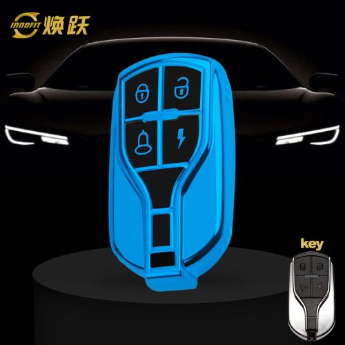 TLA1T1-Black Glue Style-Blue Plating- Car Key Cover For TAILG