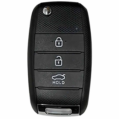 KIE1T1-Black Glue Style-Red Plating- Car Key Cover For Kia