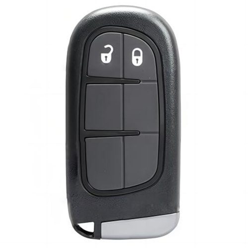 JEA2T1-Black Glue Style-Silver Plating- Car Key Cover For Jeep