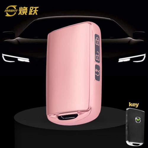 MAA1T1-Black Glue Style-Rose Gold Plating- Car Key Cover For Mazda