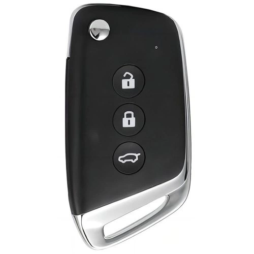 BAD1T1-Black Glue Style-Rose Gold Plating- Car Key Cover For BAOJUN