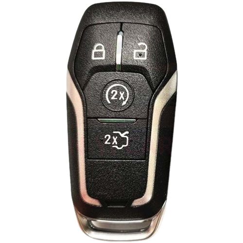 FOC1T1-Black Glue Style-Silver Plating- Car Key Cover For Ford