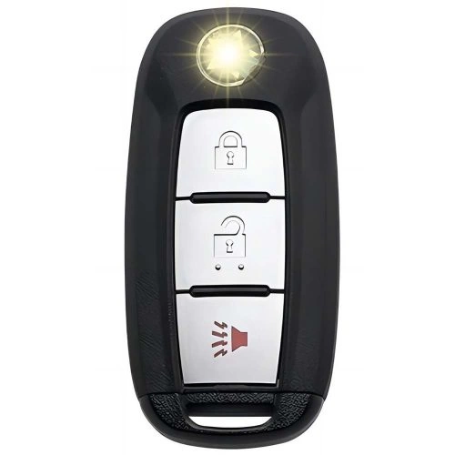 VEH1T1-Black Glue Style-Silver Plating- Car Key Cover For Venucia