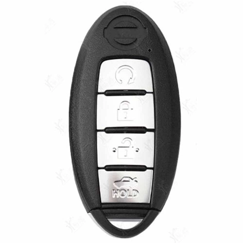 NIB4T1-Black Glue Style-Silver Plating- Car Key Cover For Nissan