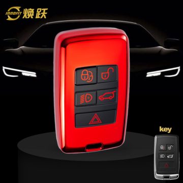 LAB1T1-Black Glue Style-Red Plating- Car Key Cover For Landrover