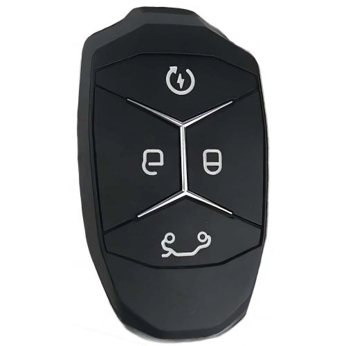 LYA1T1-Black Glue Style-Silver Plating- Car Key Cover For LYNK&CO