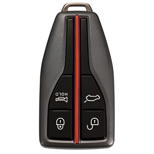 HNA1T1-Black Glue Style-Rose Gold Plating- Car Key Cover For Hong Qi
