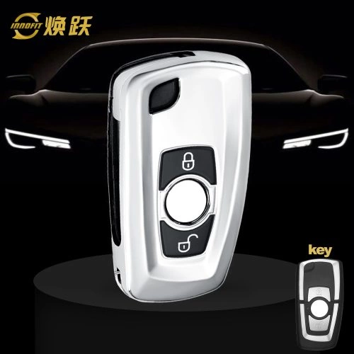 VEC1T1-Black Glue Style-Silver Plating- Car Key Cover For Venucia