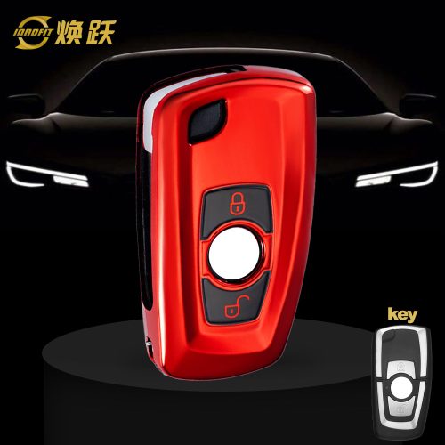 VEC1T1-Black Glue Style-Red Plating- Car Key Cover For Venucia