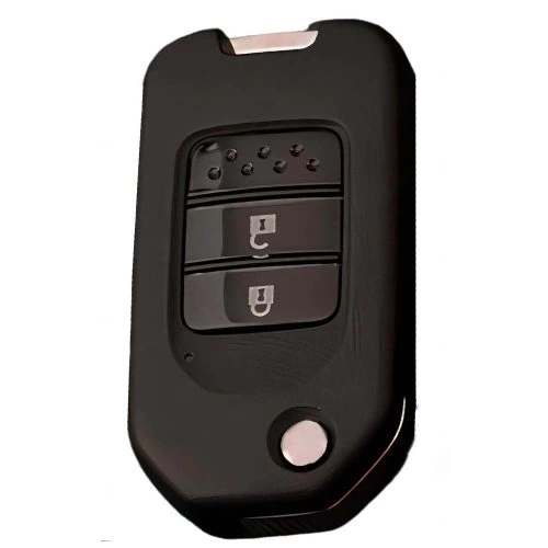 HOC2T1-Black Glue Style-Red Plating- Car Key Cover For Honda