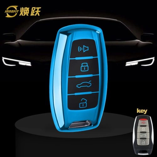 GRA2T1-Black Glue Style-Blue Plating- Car Key Cover For Great Wall Motor