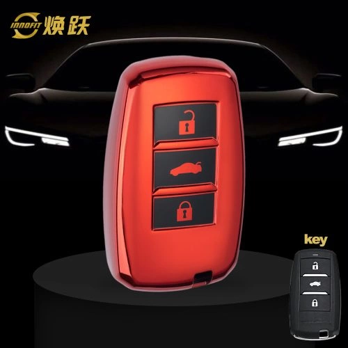 CHA1T1-Black Glue Style-Red Plating- Car Key Cover For CHANGAN