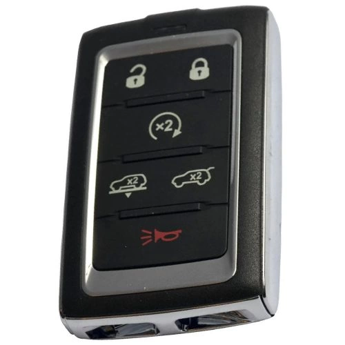JEF4T1-Black-Gold Plating- Car Key Cover For Jeep