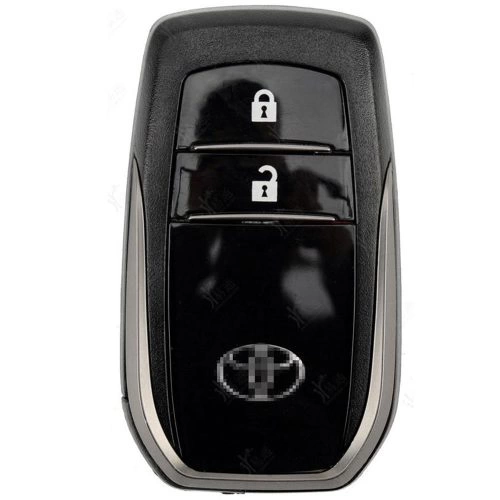 TOC2T1-Black-Metal Gray Plating- Car Key Cover For Toyota