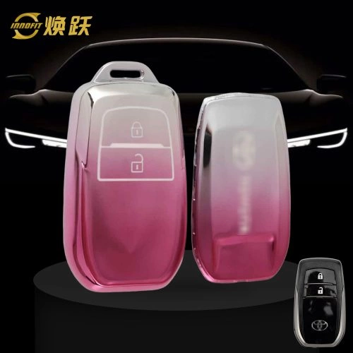 TOC2T1-Gradient Pink- Car Key Cover For Toyota