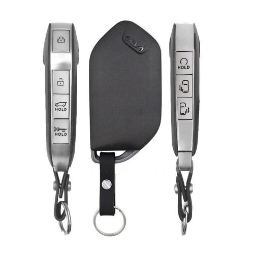 KIJ4T1-White-Gold Plating- Car Key Cover For Kia