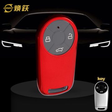 ORA1T1-White Transparent Button-Red Plating- Car Key Cover For ORA