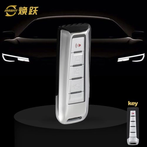 WYA1T1-White Transparent Button-Silver Plating- Car Key Cover For WEY