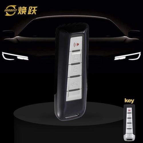 WYA1T1-White Transparent Button-Black Plating- Car Key Cover For WEY