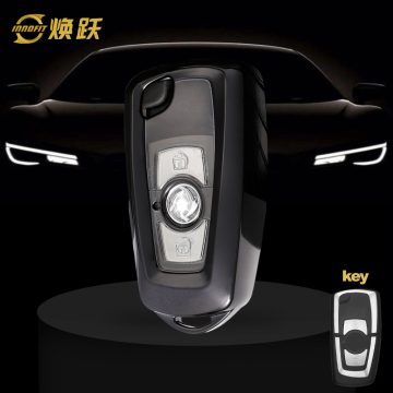 VEC1T1-White Transparent Button-Black Plating- Car Key Cover For Venucia